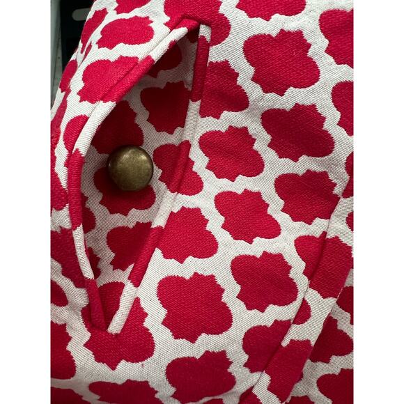 Loft Preppy Chic Red White Geometric Print A-Line Mini Skirt, Lined,  Size 4 - Picture 13 of 15